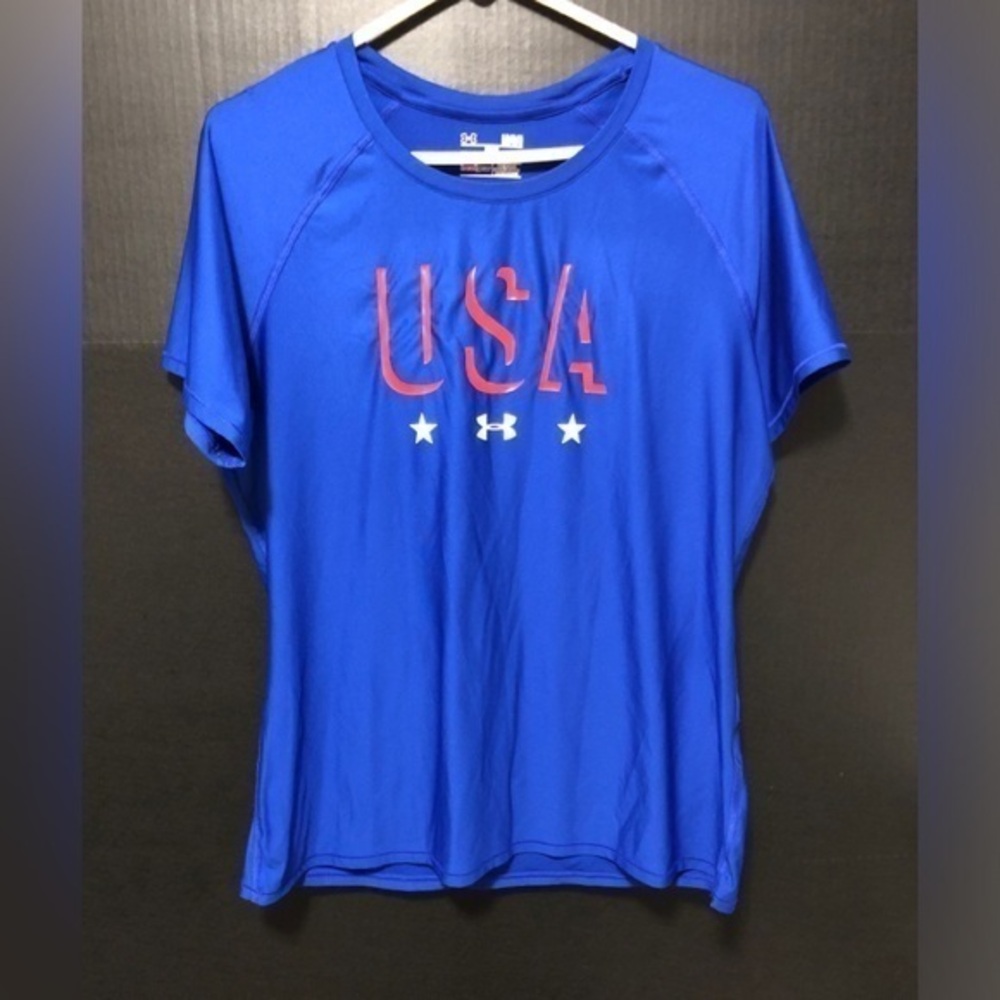 🪽Under Armour Fitted UPF 30 USA Logo T-Shirt